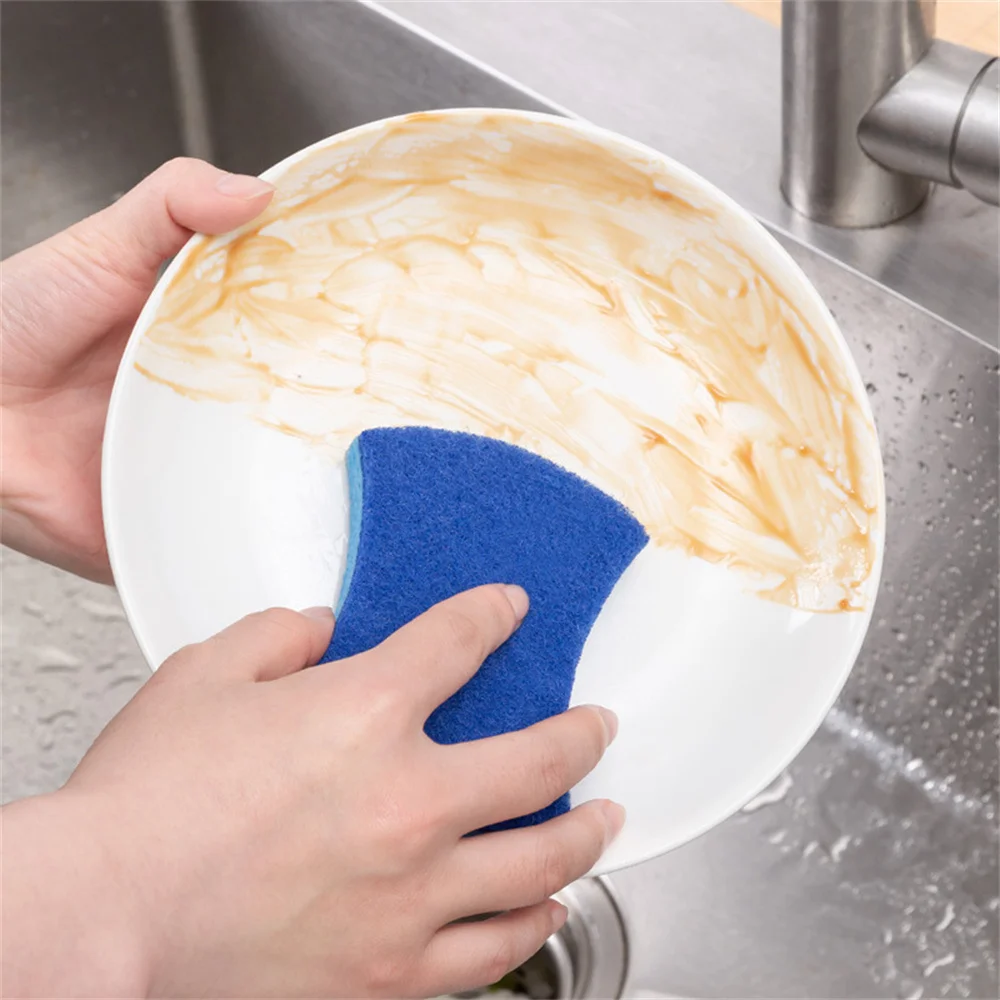 

Double Thickened Wood Pulp Cotton Kitchen Cleaning Absorbent Wipe Brush Pot Sponge Block Dishwashing Sponge Wipe Pad