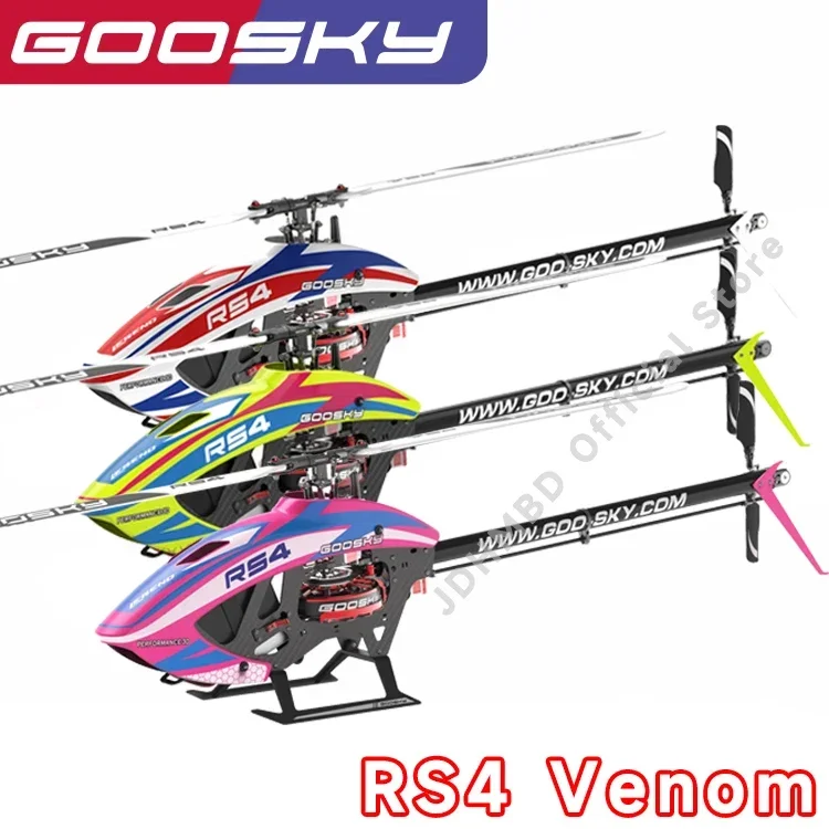 Nuovo Goosky Rs4 6Ch 3D Direct Drive Motore Brushless 400 Classe Flybarless Rc Elicottero Per Venom Kit Version