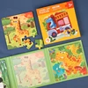 Magnetic Puzzle Kids Montessori Brain Game Folding Magnetic Progression Puzzle Book Early Educational Toy Develop Thinking Skill 2