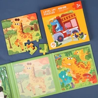 Magnetic Puzzle Kids Montessori Brain Game Folding Magnetic Progression Puzzle Book Early Educational Toy Develop Thinking Skill 2