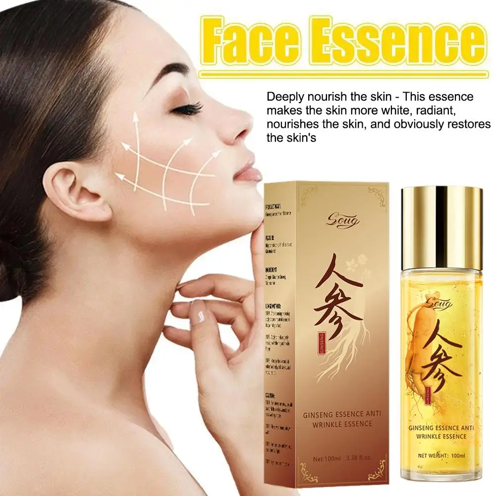 Red Ginseng Extract 100ml Ginseng Extract Liquid Moisturizing Oil Essence Brightening reducing anti-aging wrinkles Liquid Z9G9