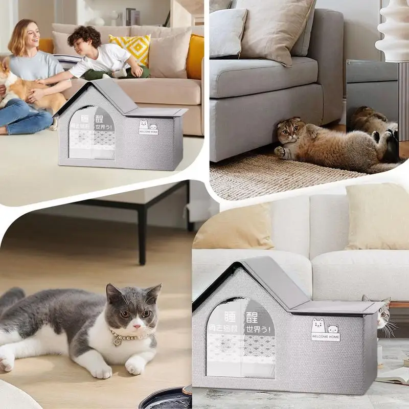 Cat Cooling LOUYTW Pet Cooling House,Bite Resistant Oxford Cloth