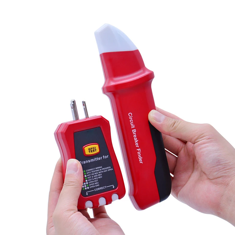 Xin Tester digital AC circuit tracer breaker finder + GFCI outlet receptacle socket tester 90-120V electrical breaker locator 5