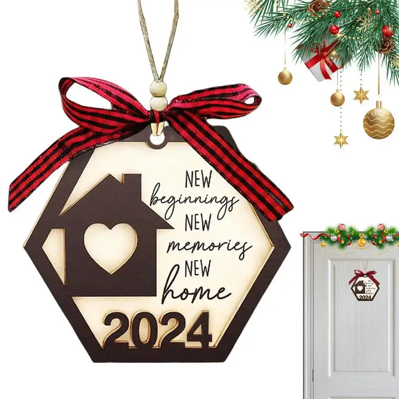 

Украшения для рождественской елки, деревянные подарки на новоселье, подарок на новоселье, подарки для женщин, Рождественское украшение