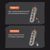 5 IN 1 Transparent USB C HUB USB Splitter Type C HUB for Macbook Pro Air Laptops PC Accessories Docking Station Hub USB C Rj45 6