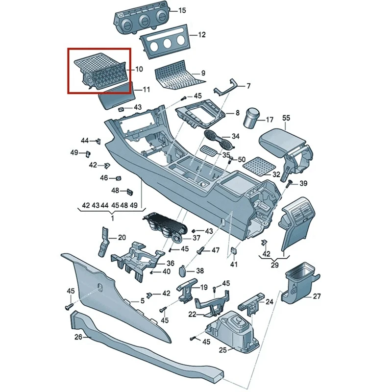 자동차 센터 콘솔 보관함, VW 골프 MK7 5GG 863 391, 5GG863391