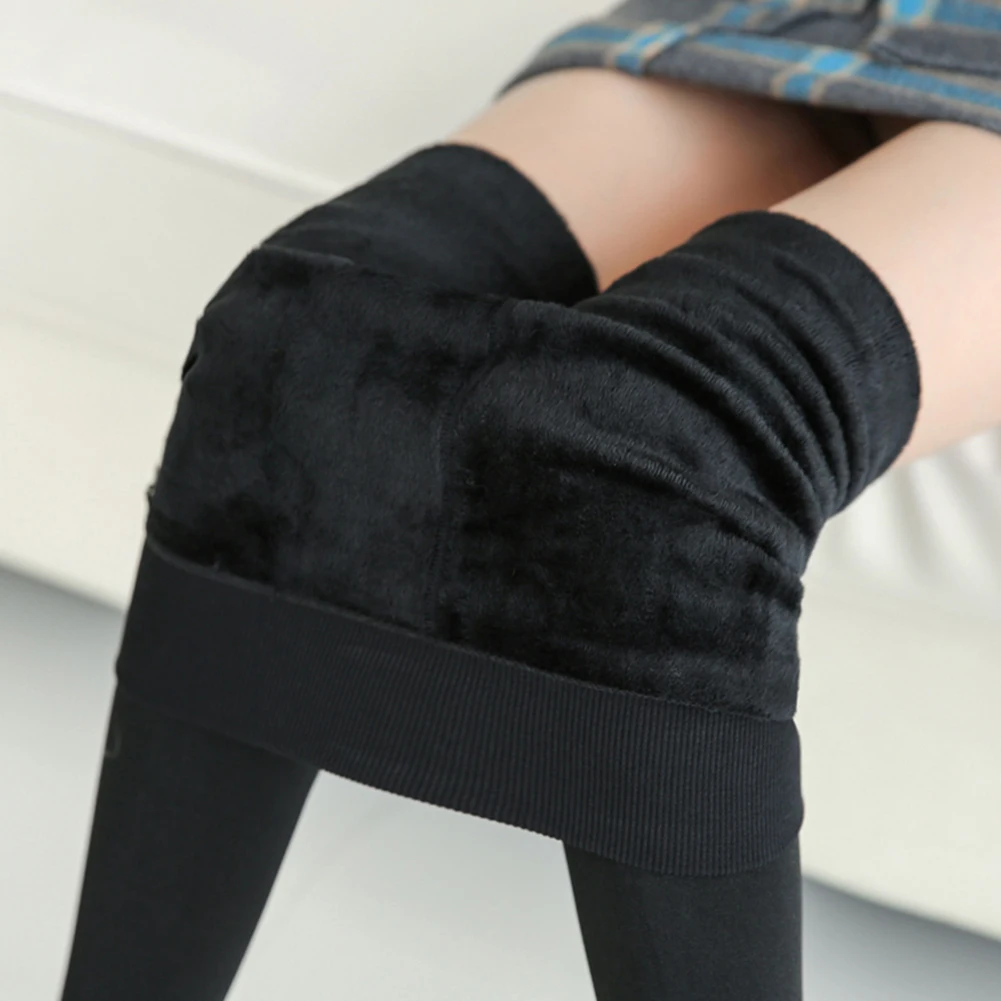 

Women Winter Warm Thick Leggings Fleece Thermal Underwear Pants Stretchy Lined Sherpa Pants Casual Tights Clothes Bottoming Pant