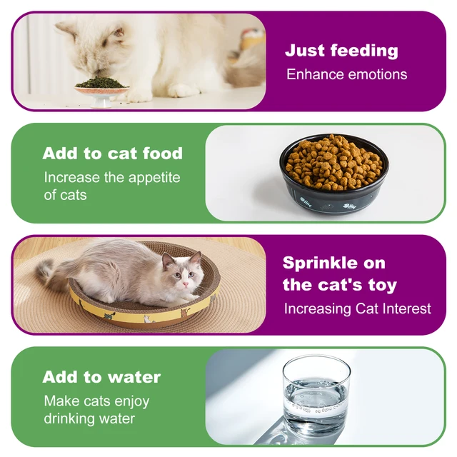 Cat Toys - Silvervine Catnip for Cats, 100% Natural Catnip Catnip Herbal Tea Loose Leaf, 210ML, Safe for All Cat Ages Pet Supply 5