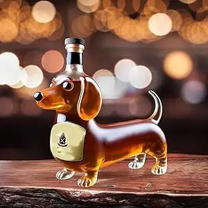 Dachshund Dog Whiskey Bottle