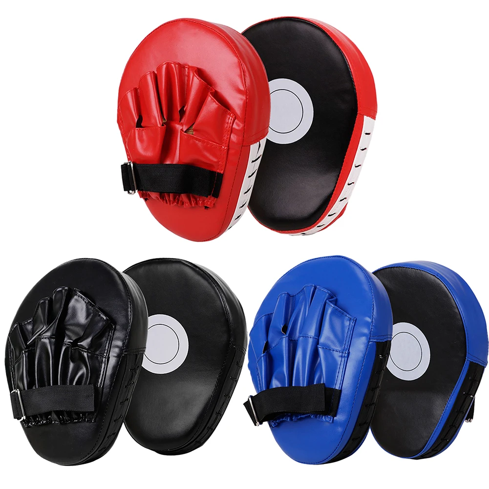 Boxing Pad Curved Boxing Hand Target PU Leather Breathable for Martial Arts Training