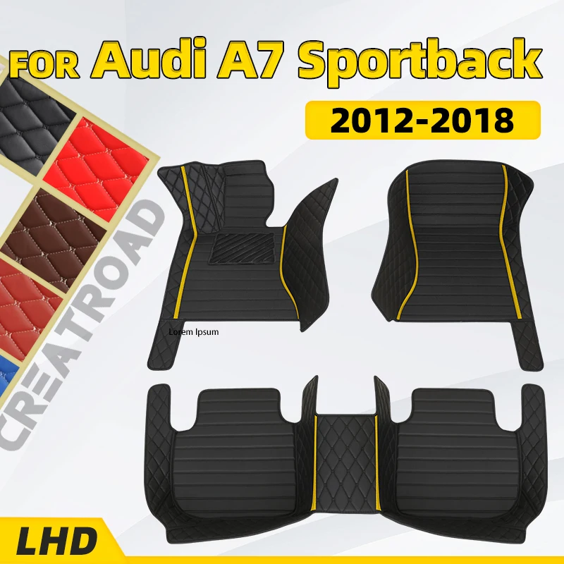 Custom Car floor mats for AUDI A7 2012 2013 2014 2015 2016 2017 2018