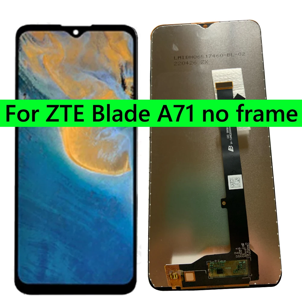 Panel For ZTE Blade A51 A71 A7030 LCD Screen Display Touch Panel Digitizer Frame Complete 100% TEST NEW lcd display screen