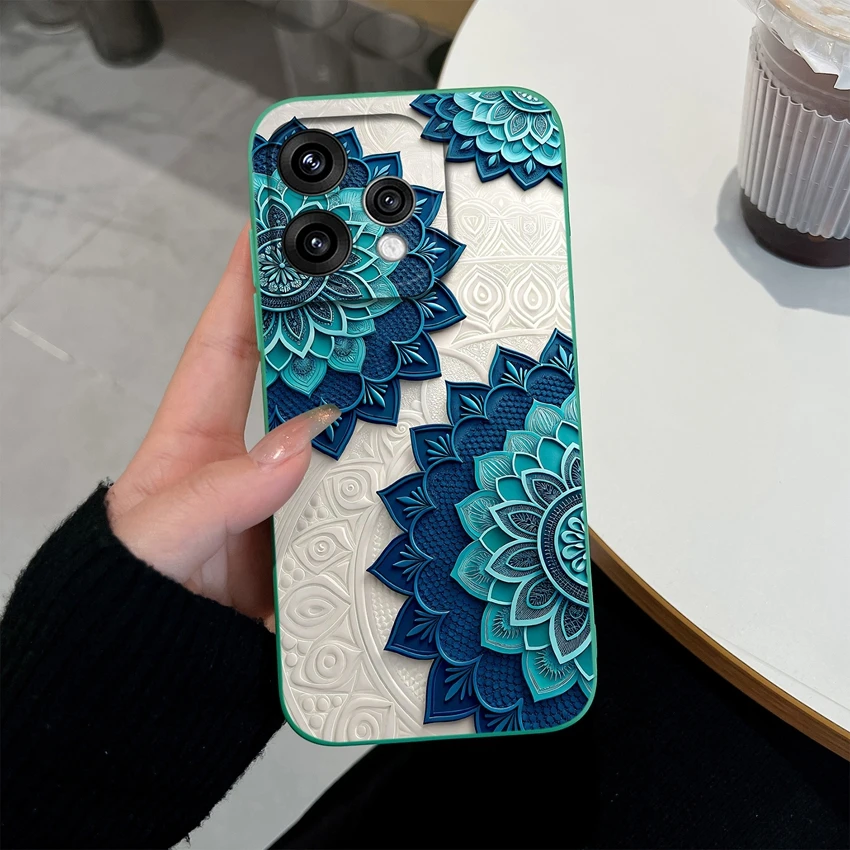 Elegant Floral Soft Silicone Lightweight Case