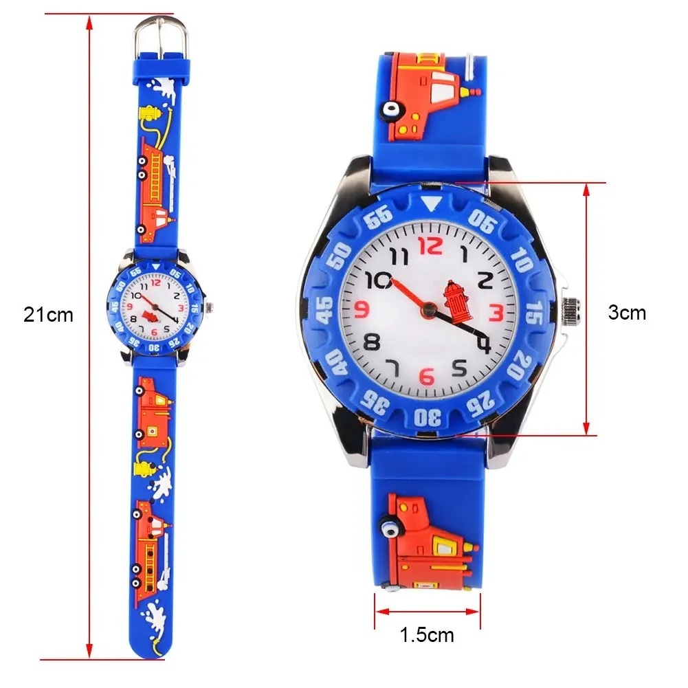 Kids Watches Analog 3D Cartoon Waterproof Sport Children Toddler Wrist Watches Gifts for 3 4 5 6 7 8 9 10 11 12 Ages Girls Boys 6