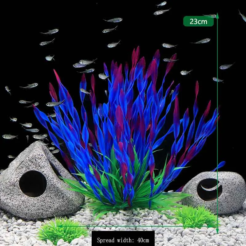 Title 40, Artificial Aquarium Plants Decoration Fish Tank...