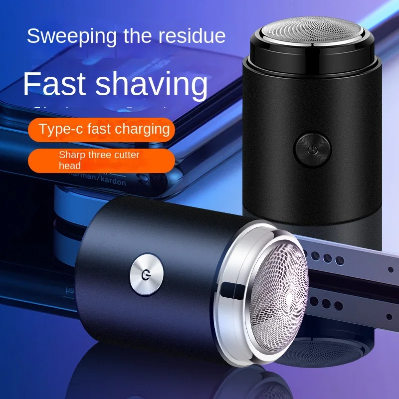 Portable Electric Epilator Mini Travel Beard Razor Shaving Machine Wet-Dry Dual Use Washable USB Rechargeable Hair Trimmer