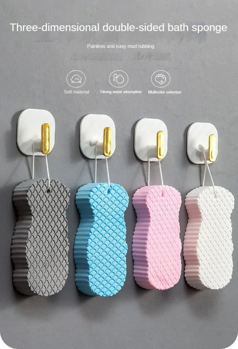 Description Picture 2 of itemEsponja Exfoliante Soft Sponge Body Scrubber for Baby Adults Bath Exfoliating Scrub Sponge Skin Cleaner Dead Skin Remover Tool