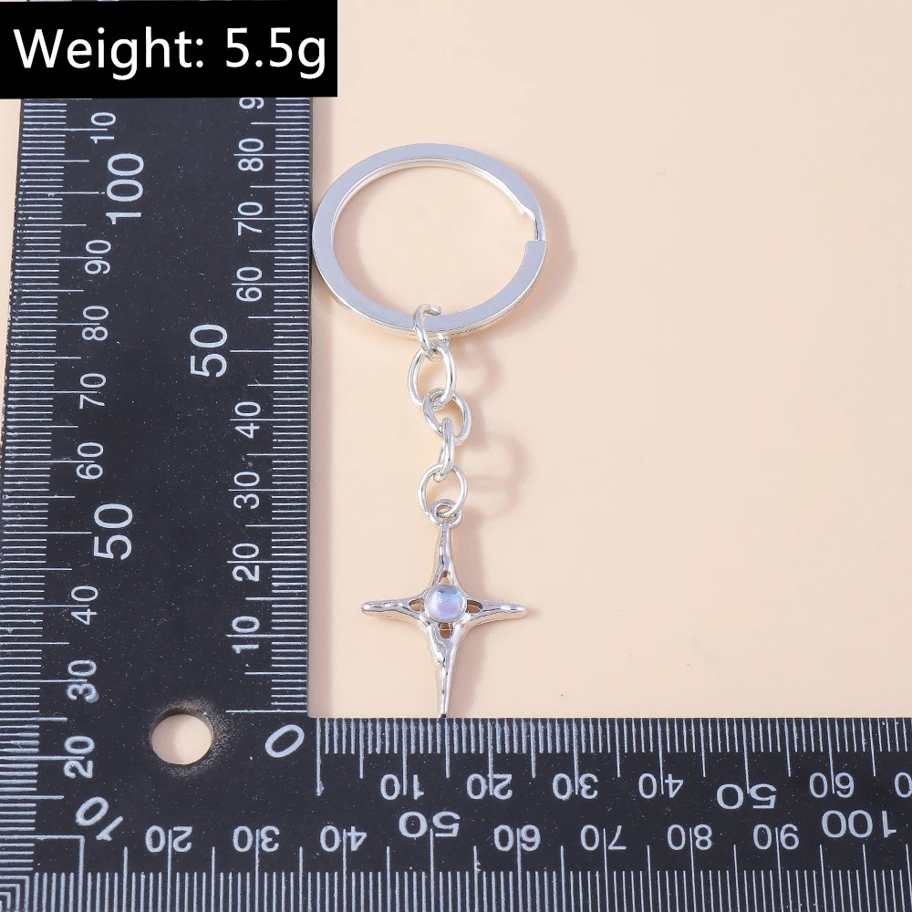 Schicke Kristall Strass Tier Schmetterling Schlüssel bund Charms Kreuz Schlüssel ringe für Männer Frauen Handtasche Anhänger DIY Schmuck Geschenke – Detail 2