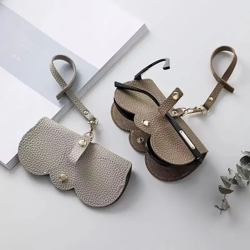 Sunglasses Bag Portable Eyewear Case Protective Cover Cute Eyewear Clip Women's Minimalist