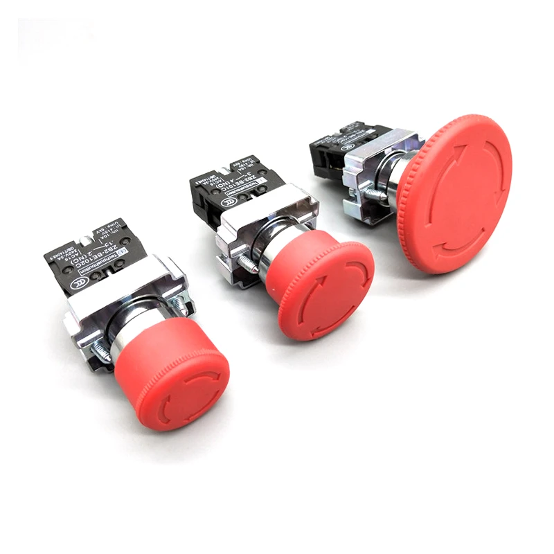 XB2BS142 XB2BS442 XB2BS542 1NC Key Emergency Stop Rotary Push Button Switch 2 Position