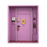 1pc Wooden Key Holder - Elevate Your Home Decor With This Stylish Wooden Purple Entry Door Key Rack! 8 hook keys 1