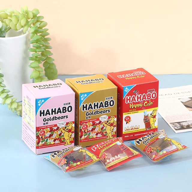 1 Set Doll House Simulation Cute Kitchen Color Boxed Transparent Bear Cola Candy 2