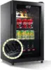 Beverage Refrigerator and Cooler for 120 Cans, Mini Refrigerator with Wire Adjustable Shelving, Small Drink Dispenser Machine 1