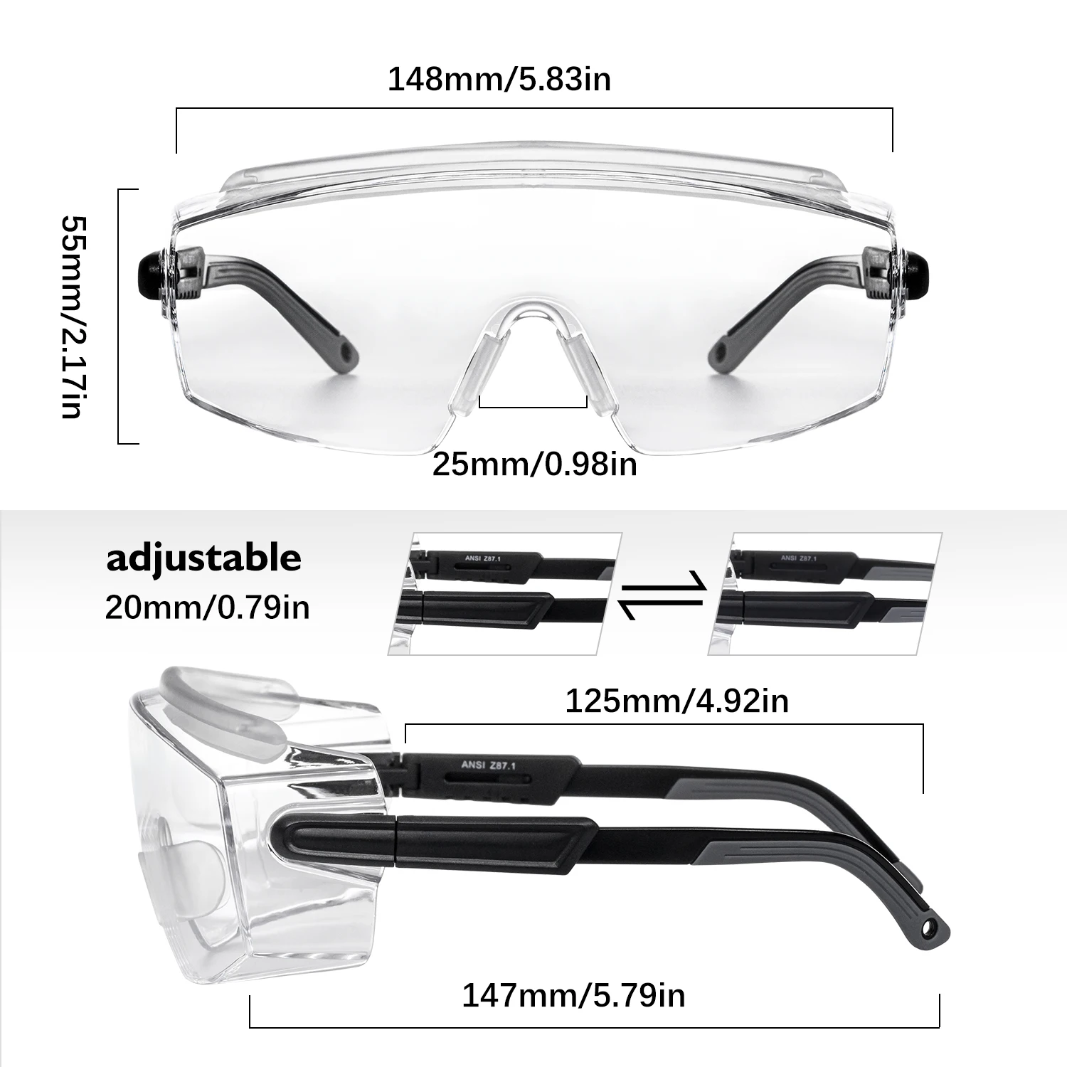 Lunettes anti-lumière bleue pour ordinateur - Lot de 1 ou 2