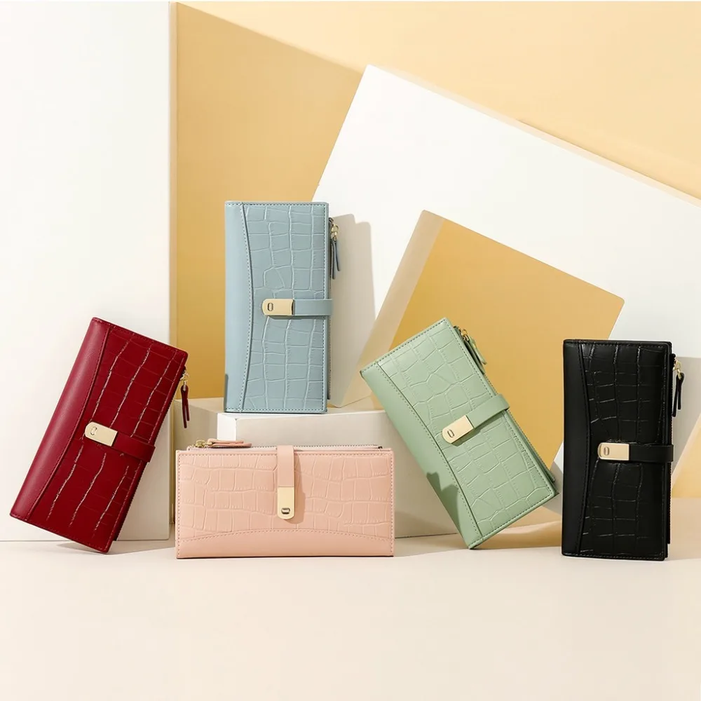 Fashion Portable Long Wallet Women Purse Large Capacity Zipper Wallet Fashion Lady Clutch Bag for women