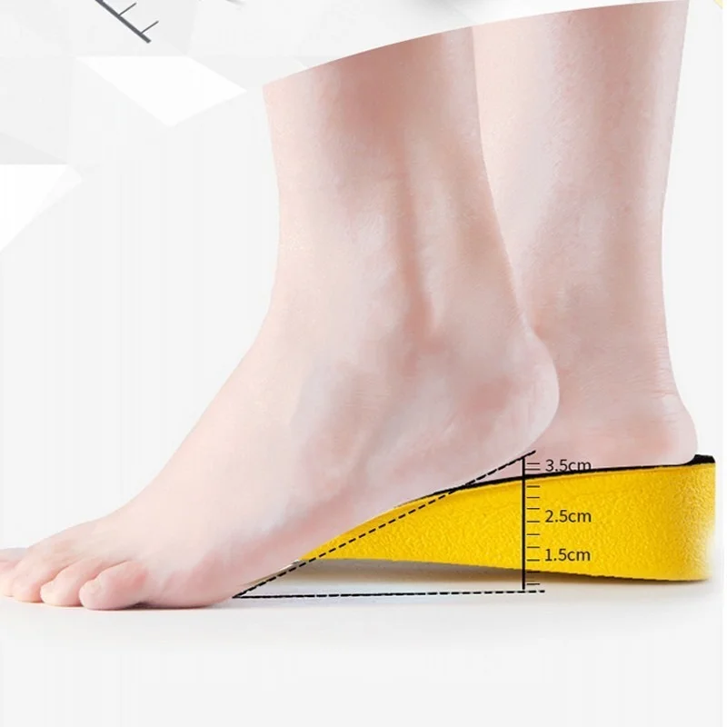 Height Increase Insole Breathable Sport Insoles Arch Suport Insoles Men Women Adjustable Size Heighten Pad Feet Care Cushion