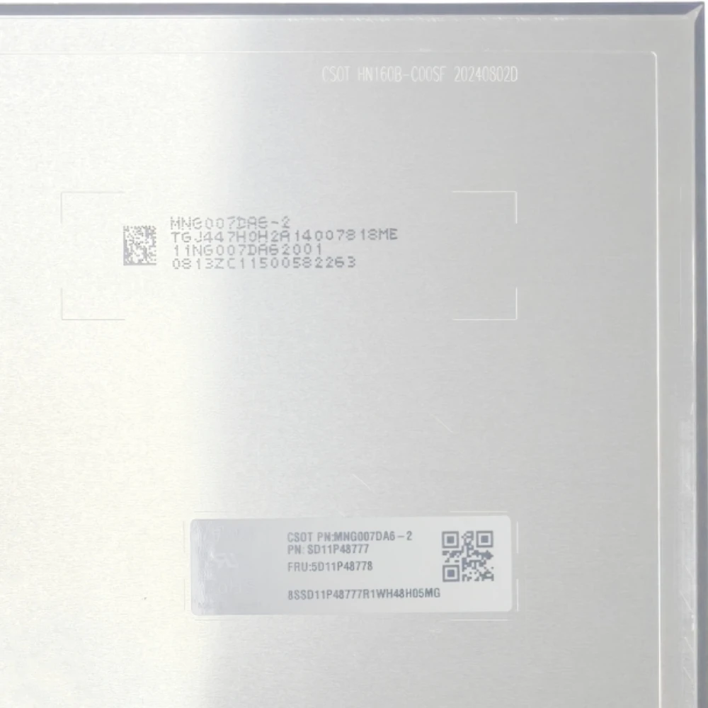 MNG007DA6-2 16.0 '인치 노트북 LCD 화면 IPS 디스플레이 패널 매트릭스 240Hz 2560 × 1600 EDP 40 핀