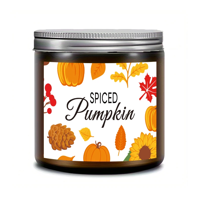 Lavender spice candles, autumn candles - "SPICED Pumpkin" pumpkin candles, autumn aroma soy candles, home autumn aromatherapy ca