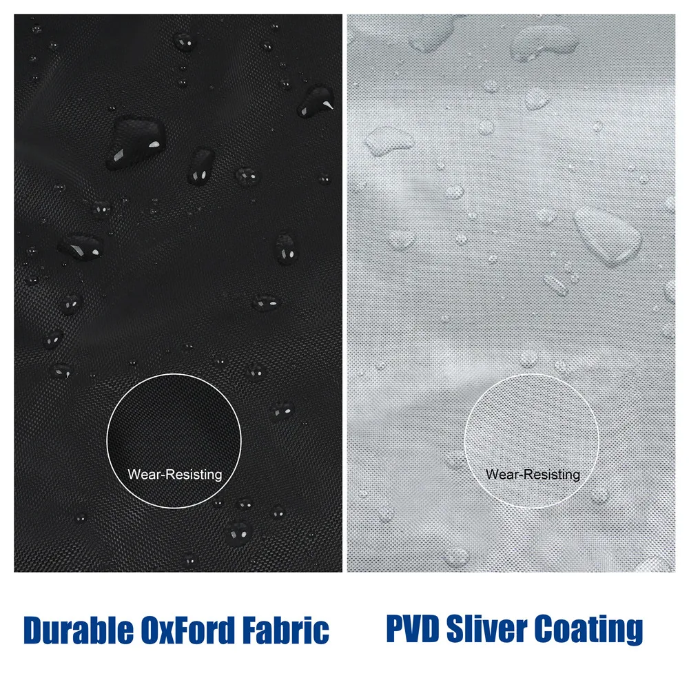 0-350HP Outboard Cover Boat Motor 420D Waterproof Anti-scratch Heavy Duty cover Engine UV-Proof Black outboard motors covers 5