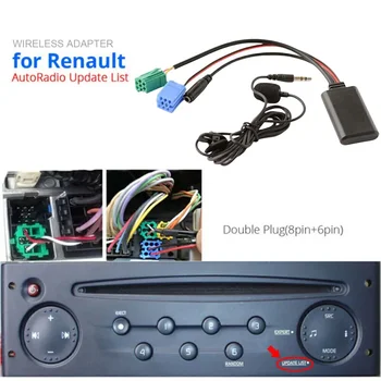BT 5908 블루투스 5.0 자동차 마이크, 핸즈프리 라디오 스테레오, AUX IN 오디오, MP3 음악 어댑터, 블루투스 모듈, 르노 05-11 용