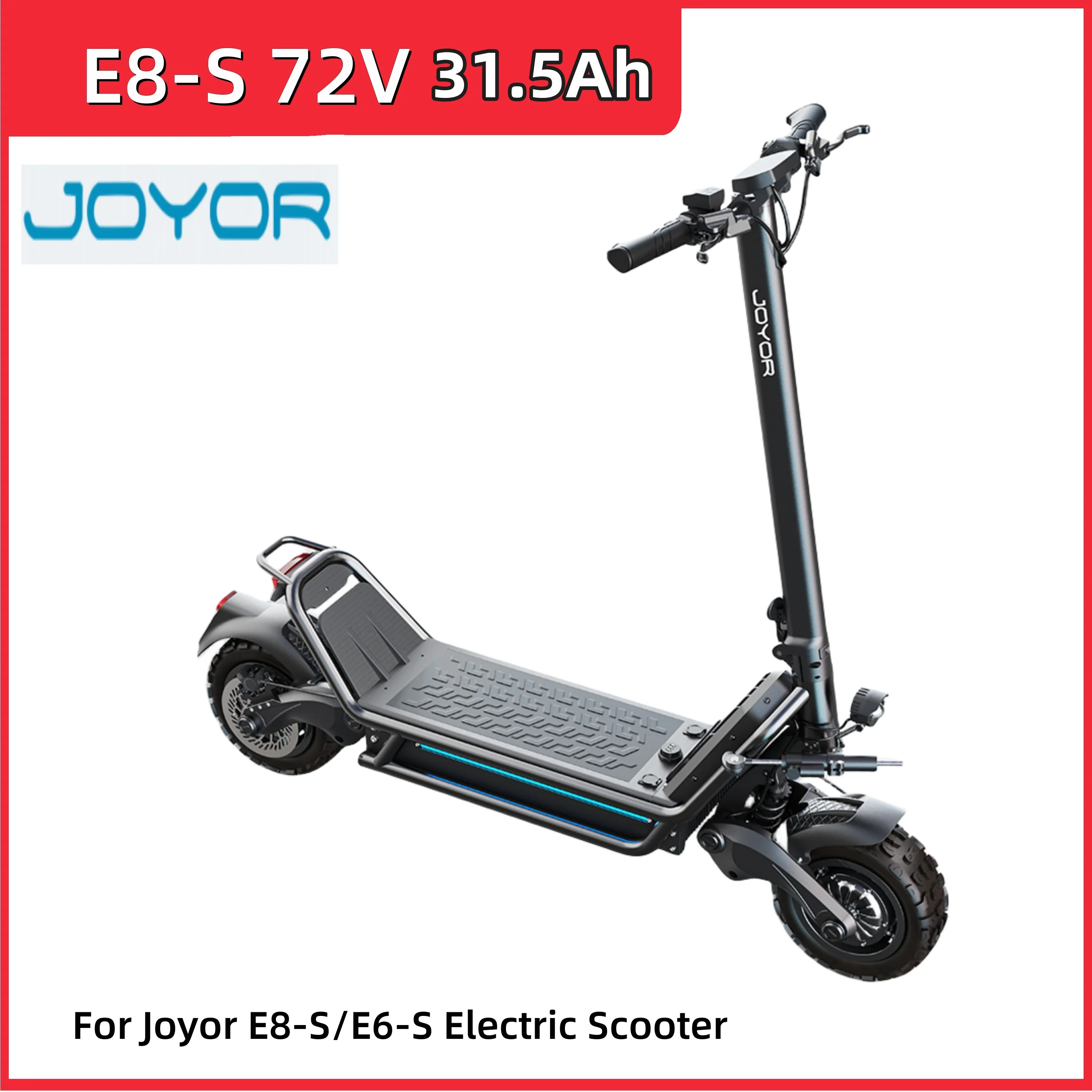 

Newest JOYOR E6-S E8-S 11 Inch1600W*2 Dual Motor Off-Road Electric Scooter MAX Speed 85km/h Adult Foldable KickScooter