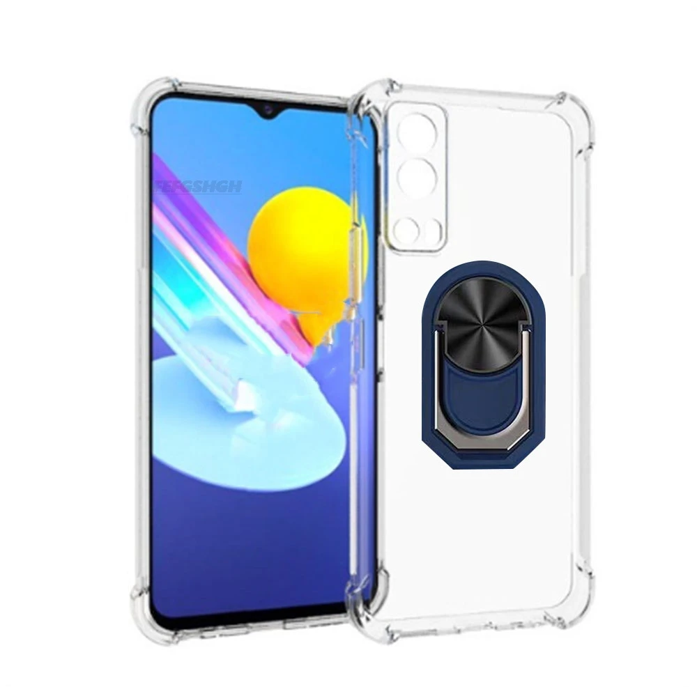 Enhanced Back Finger Ring Soft TPU Silicone Phone Case – Universal Fit