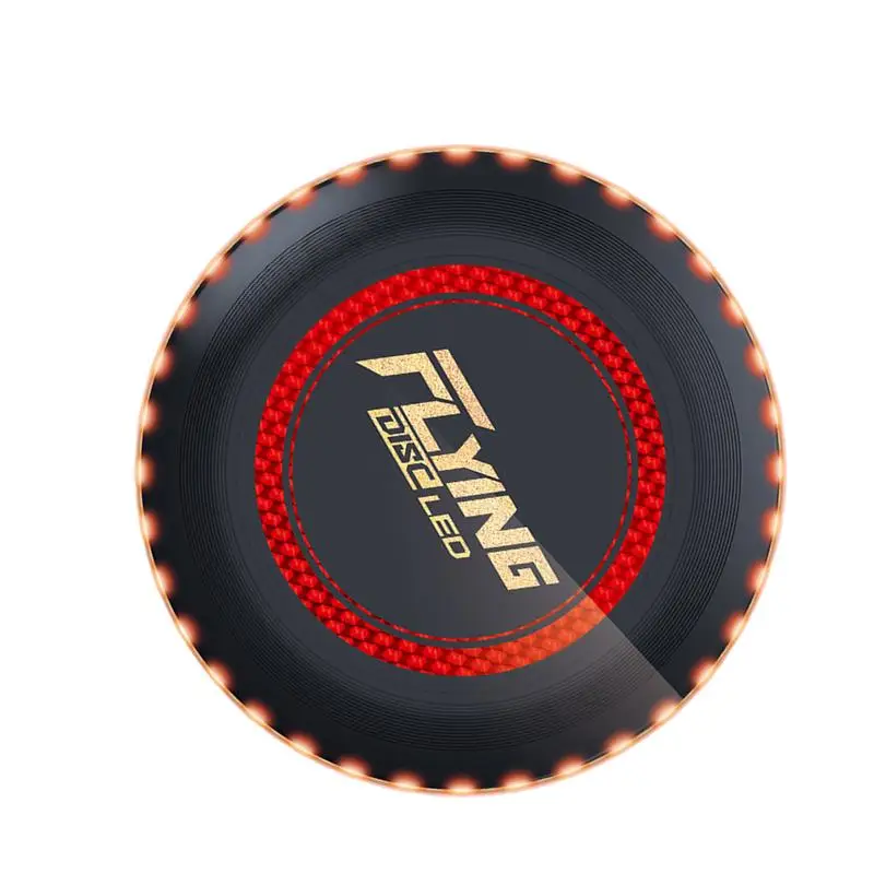 Portable Soft Edge Flying Disc Lighted Flying Disc For Kids Parent-child Sports Toy Outdoor Colorful LED Spinner Toy Night Play