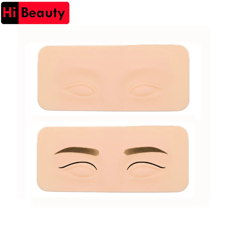 

1PC 3D Silicone Eyebrow Eyes Mold Tattoo Practice Fake False Skin For Permanent Lips Makeup Tatu Microblading Training Accessory