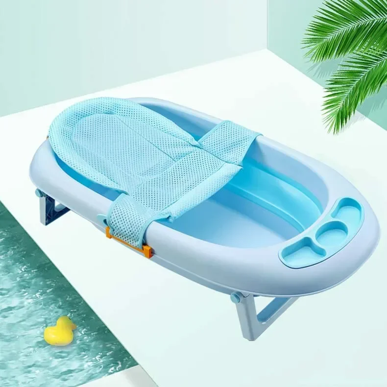 Description Picture 2 of itemBaby Bath Net Seat Support Mat Foldable Baby Bath Tub Pad Chair Newborn Bathtub Pillow Infant Anti-Slip Body Cushion