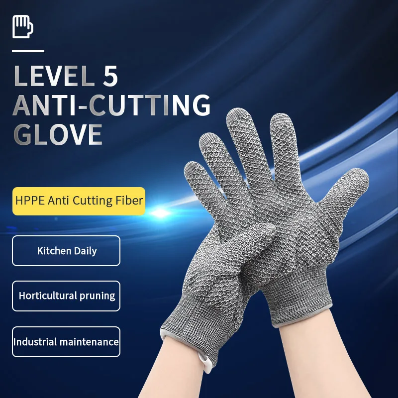 Anti-Knife Security Protection Glove with HPPE Liner Cut Resistant Safety  Working Gloves - AliExpress