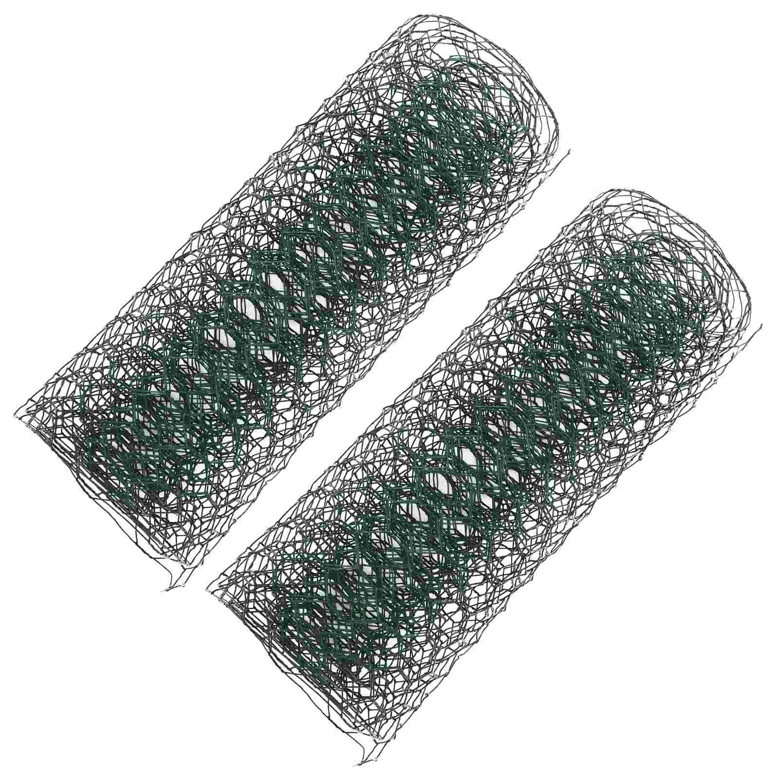 Green Iron Chicken Wire Floral Arrangements Plant Cages Garden Supplies Craft Material Wire Mesh Netting Bouquet Design