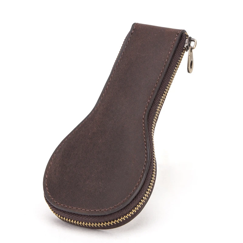 Travel Watch Organizer | Soft Cow Leather Watch Box 1-Slot Luxury Zipper Pouch, Portabl... - SKU LWB01223 - UGI Packaging