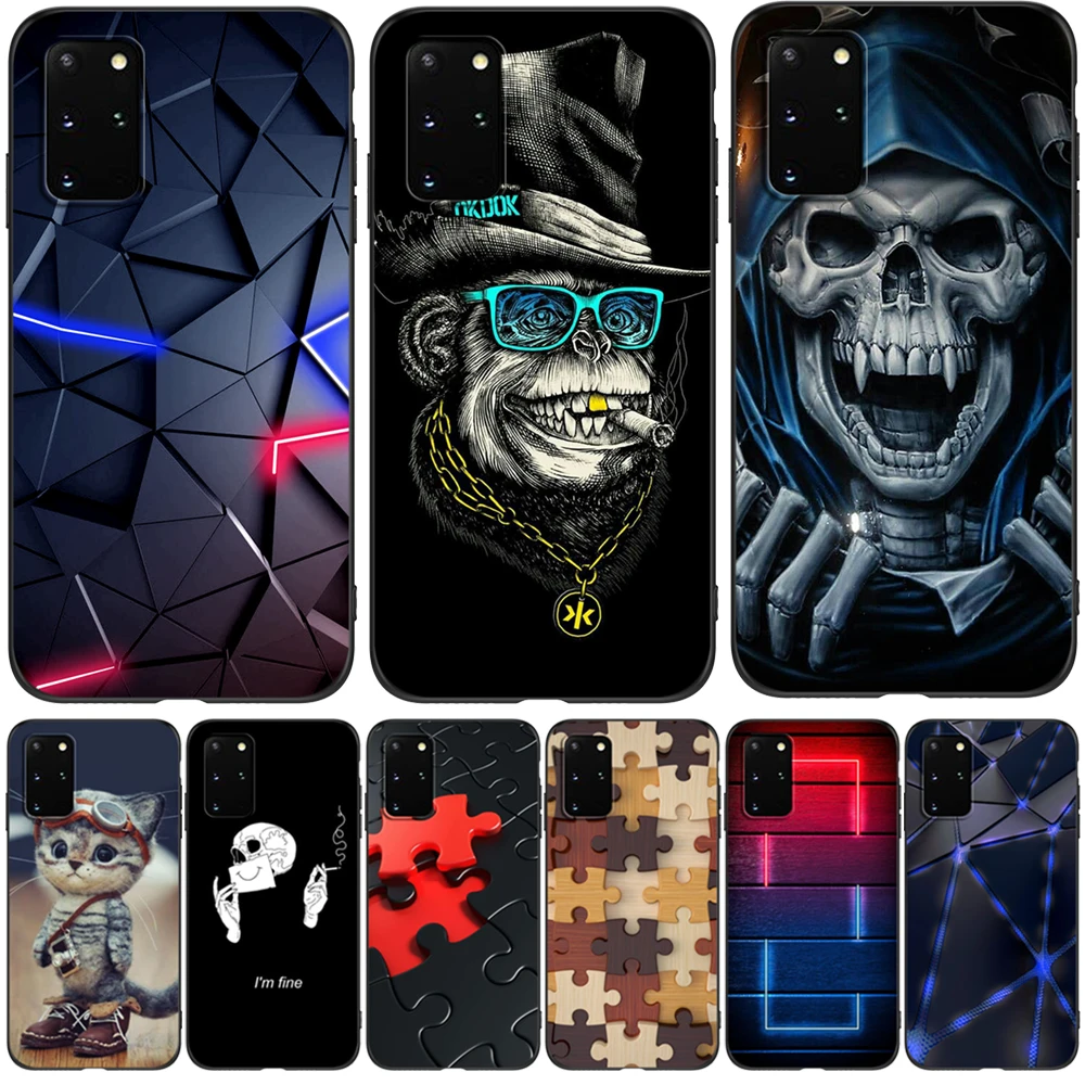 Per Samsung Galaxy S20 Custodia Per Samsung S20 Plus S20 Ultra S20 Fe Custodia Galaxys20 S 20 + Custodia In Tpu Nero Modello Astratto