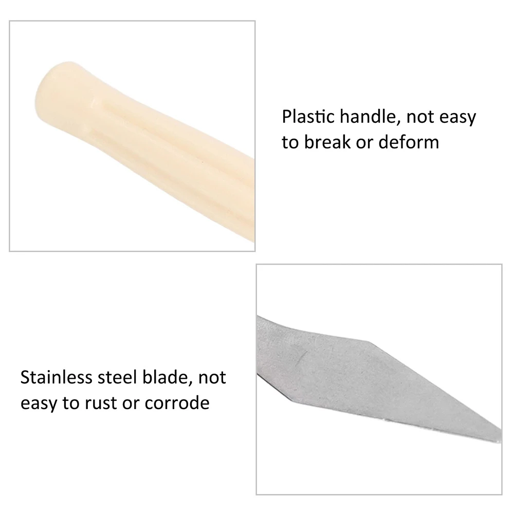 Oil Paint Knife Set - 7pcs Mini Palette  Baking Spatula for Cake Design and Clay Sculpting