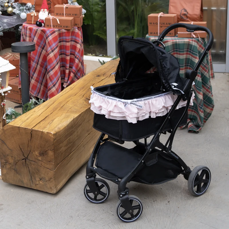 Pet Princess trolley portable foldable small pet trolley dog cat outdoor travel supplies.