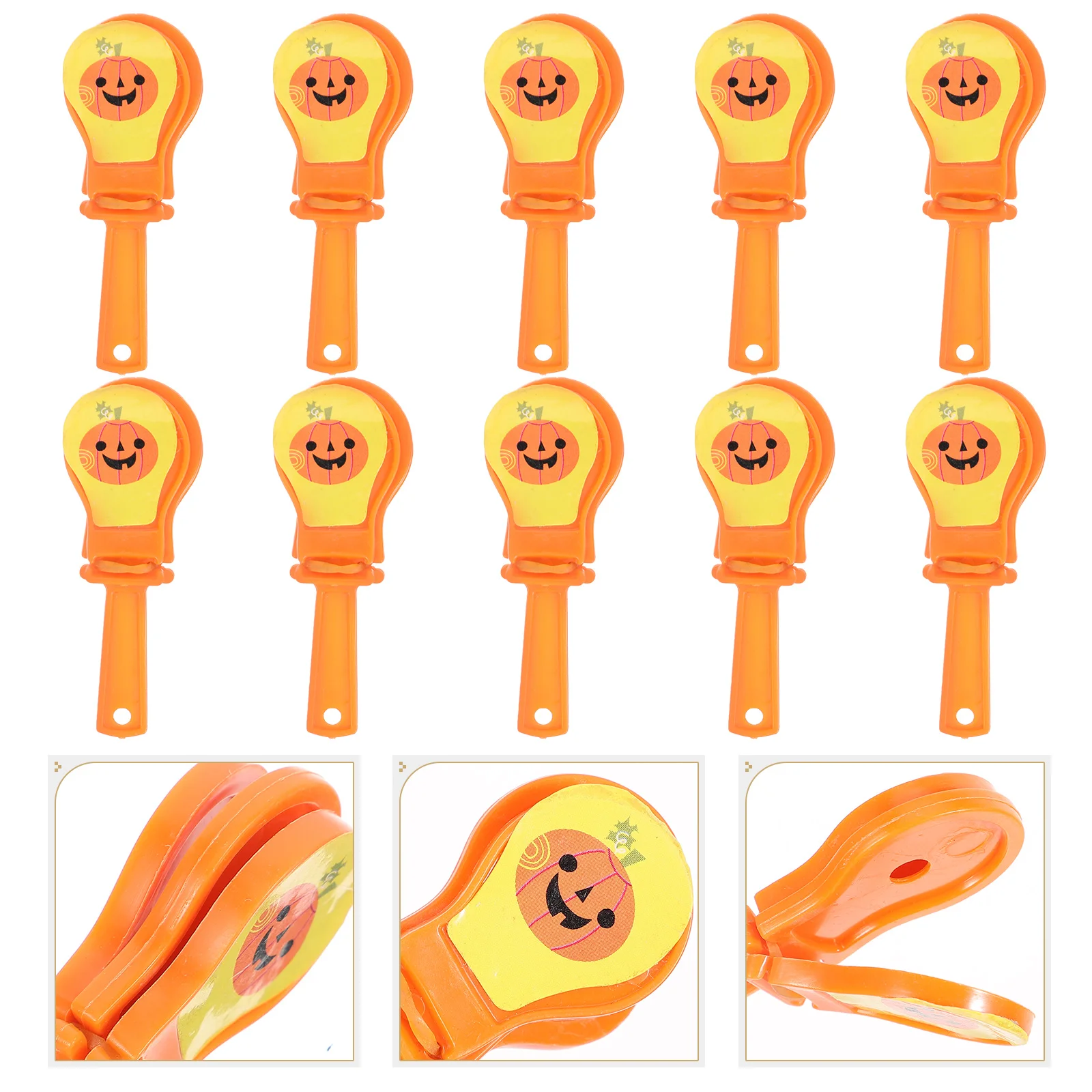 

Gifts Hands Clapper 10Pcs Toy Noisemakers Umpkin Face Party Cheering Playthings Sporting Events Company