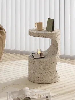 Tavolino da caffè con mobili multifunzionali, leggero e di lusso, semplice, con bordo in ferro battuto, per la casa, soggiorno, camera da letto