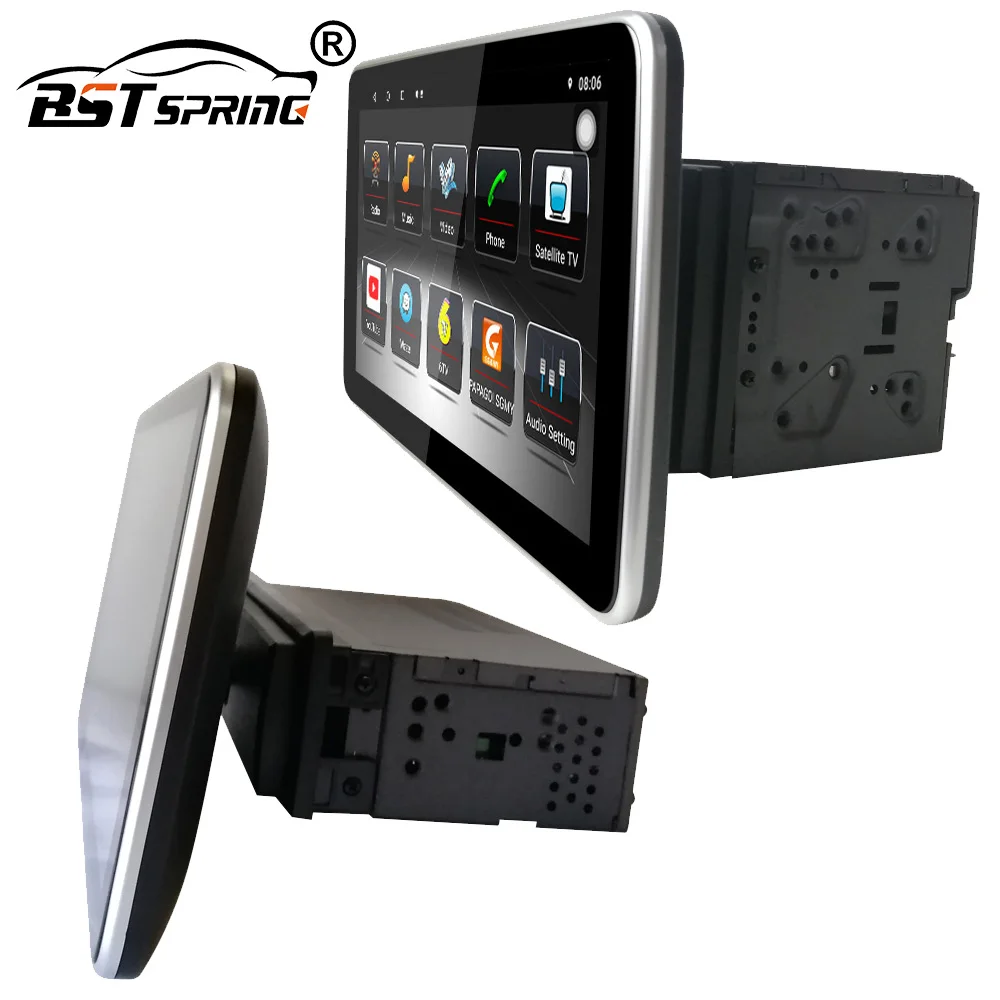 

Bosstar Android 1 Din Регулируемый 10-дюймовый сенсорный экран универсальный автомобильный радиоприемник стерео плеер с Gps