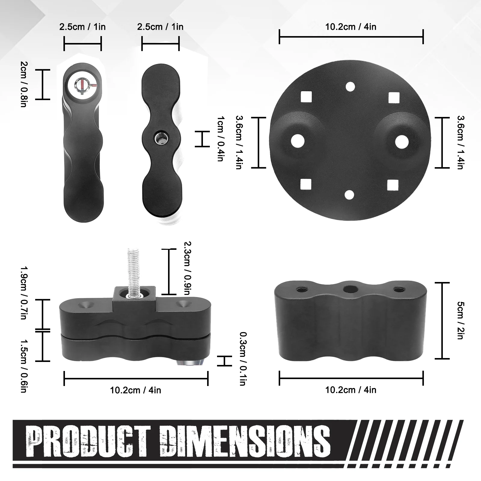 Portable Gas Can Pack Mount Lock Double Locking Mount Handle Fuel Tank Bracket Kit For Rotopax RX-LOX-PM LOX-PM RX-PM Spare Part