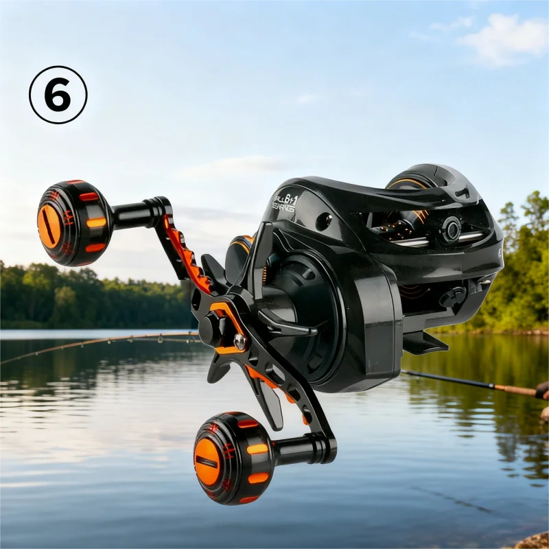 Lightweight Carbon Fiber Baitcasting Reel Handle Upgrade Kit